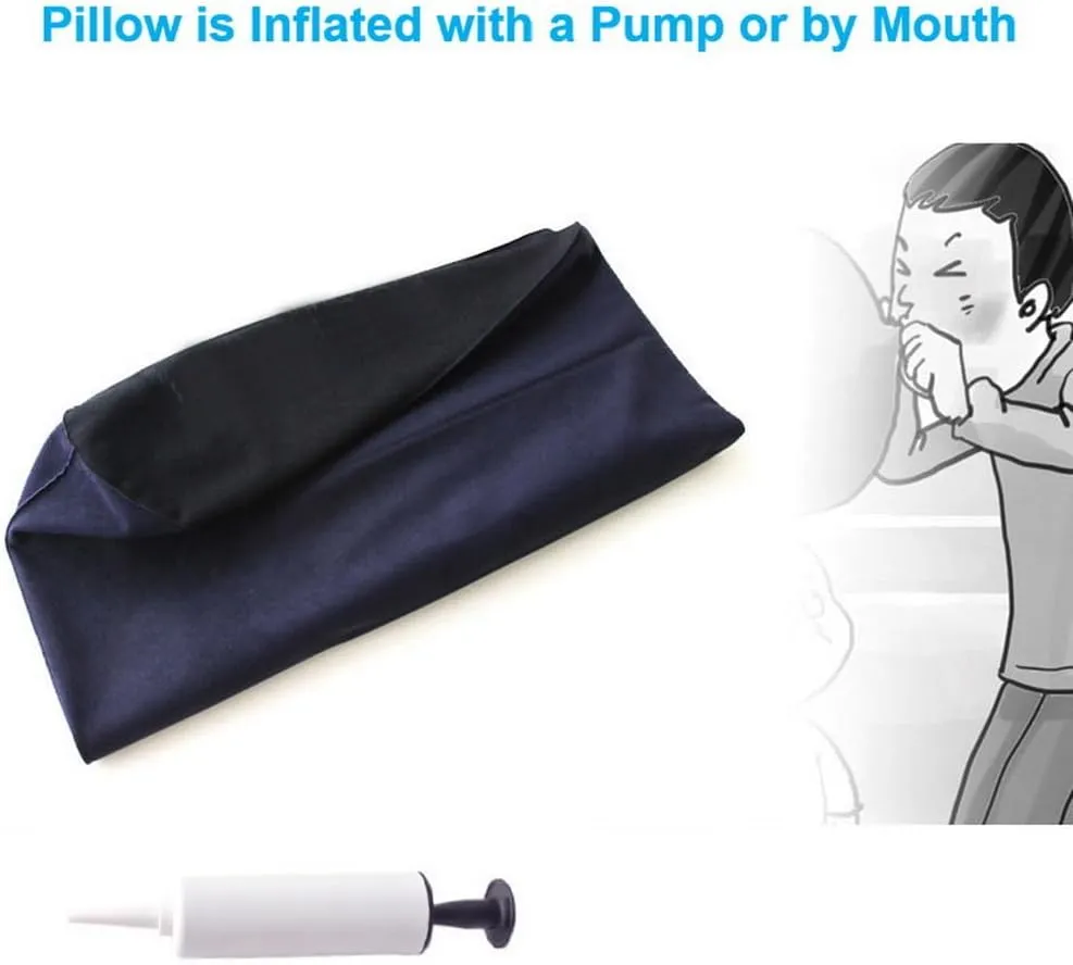 Inflatable Breads Pillow, Bed Wedges & Body Positioners Pillow, Traveling Pillow, Body Position Cushion, Rocking Pillow, Surface Flocking for Sleeping Traveling Yoga (Breads Shape)