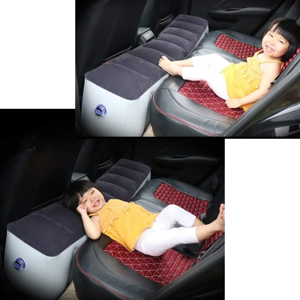 Inflatable Car Air Travel Truck Bed Mattress for Back Seat Gap Pad Pet Dog, 51.1"*10.6" *16.5" Auto Accessories Inflation Bed with Air Pump