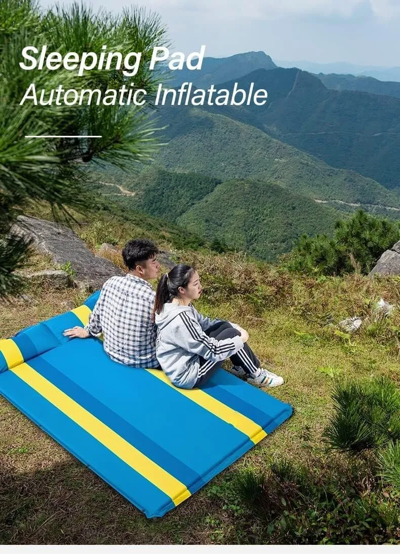 Inflatable Mattress， Outdoor Tent Camping Mats Self-Inflating Mattress(B)