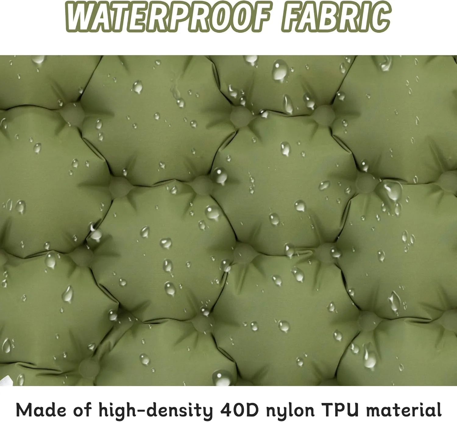 Inflatable Seat Cushion, Lightweight Camping Air Sitting Pad with Repair Cloths, Waterproof Air Seat Cushion, Portable Push-Press Seat Cushion for Airplane Travel Hiking Office Stadium Seat