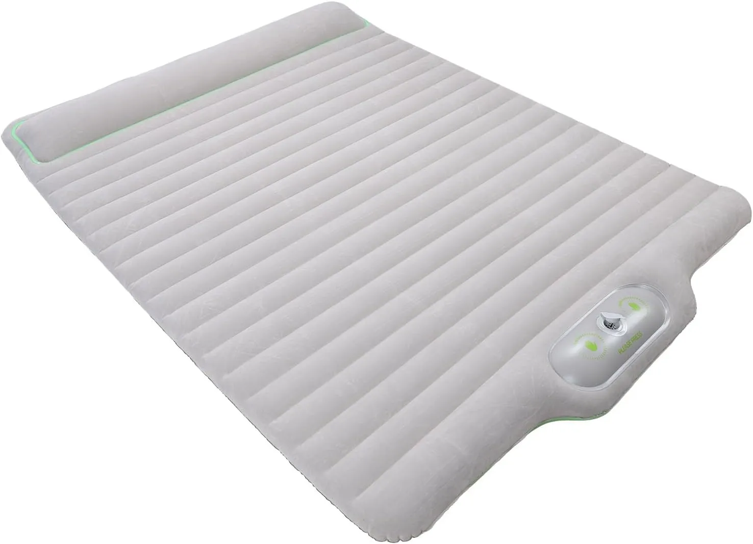 Inflatable Sleeping Pad, Space Saving Quick Inflation Inflatable Camping Bed for Hiking (Grey)