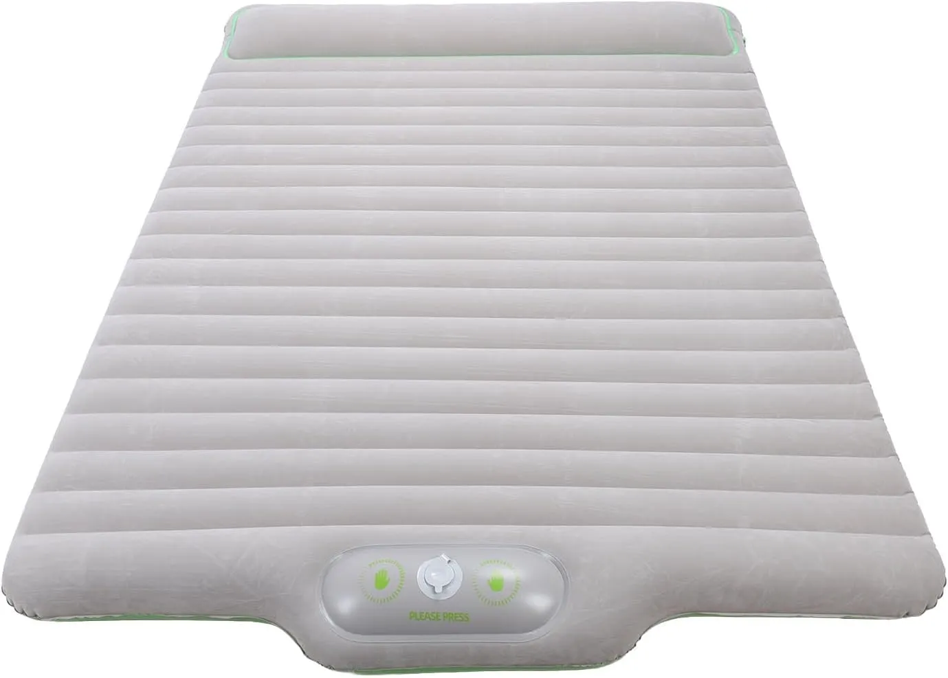 Inflatable Sleeping Pad, Space Saving Quick Inflation Inflatable Camping Bed for Hiking (Grey)