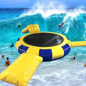 Inflatable Water Trampoline, Lake Trampoline, Slide Water Trampoline, Splash Pad, Kids and Adult Swimming Platform, Trampoline Water Park