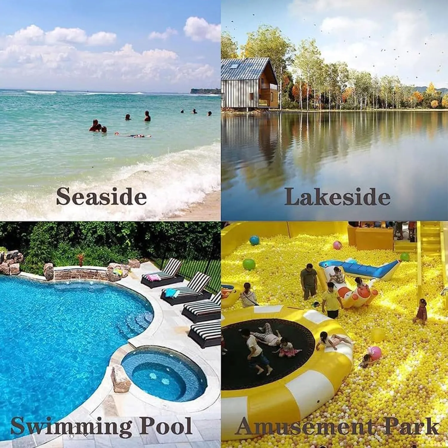 Inflatable Water Trampoline, Lake Trampoline, Slide Water Trampoline, Splash Pad, Kids and Adult Swimming Platform, Trampoline Water Park