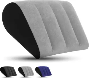 Inflatable Wedge Pillows for Home - Inflatable Portable Wedge Pillow for Sleeping, Leg Elevation, Bed, Traveling, Camping, Quick Inflate Deflate(Gray)