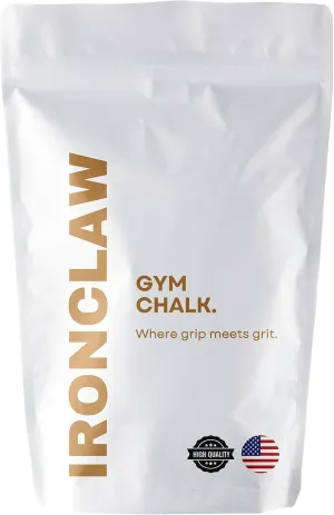Ironclaw Gym Chalk - 10oz. Premium Gym Chalk for Powerlifting, Weightlifting, Crossfit, Strongman | Used by World Champion Powerlifters | Anti-Slip, Long-Lasting Performance for Maximum Lifts