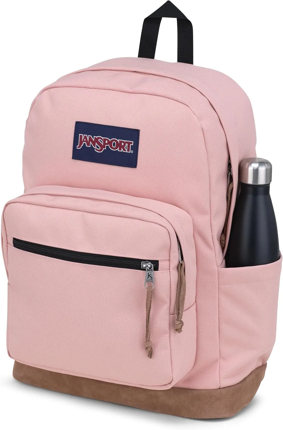 JanSport Right Pack Backpack - Durable Daypack with Padded 15" Laptop Sleeve, Spacious Main Compartment & Integrated Water Bottle Pocket - Misty Rose