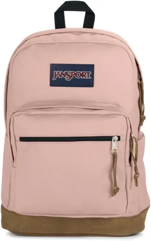 JanSport Right Pack Backpack - Durable Daypack with Padded 15" Laptop Sleeve, Spacious Main Compartment & Integrated Water Bottle Pocket - Misty Rose