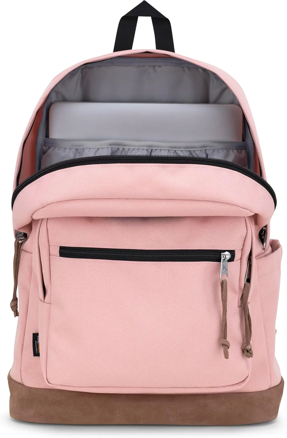 JanSport Right Pack Backpack - Durable Daypack with Padded 15" Laptop Sleeve, Spacious Main Compartment & Integrated Water Bottle Pocket - Misty Rose