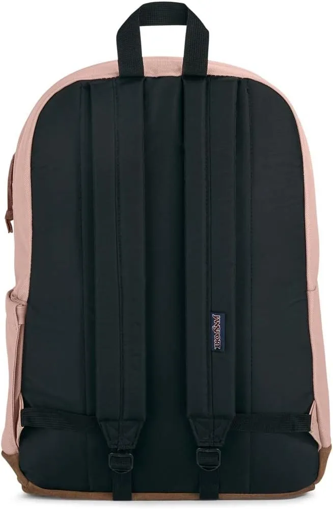 JanSport Right Pack Backpack - Durable Daypack with Padded 15" Laptop Sleeve, Spacious Main Compartment & Integrated Water Bottle Pocket - Misty Rose