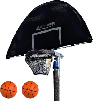 Jump Slammer Trampoline Basketball Hoop – Half-Court Deluxe Version, Extra Accessories Included