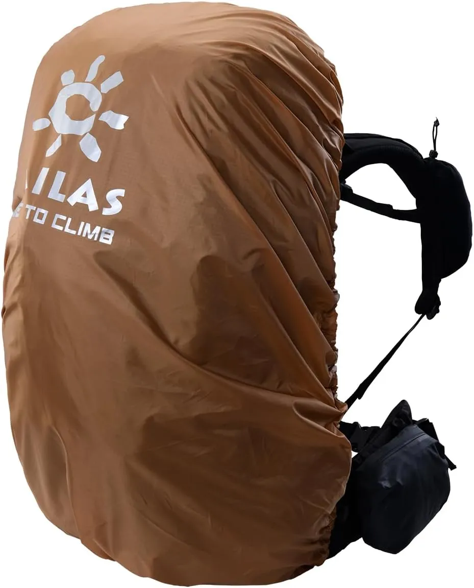 KAILAS RIDGE III 65 5L Hiking Backpack Trekking Daypack Outdoor Backpacking Waterproof Lightweight Internal Frame Backpack for Traveling Camping with Rain Cover Dark Black S