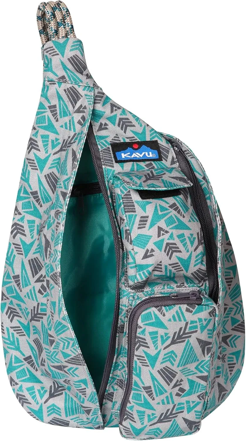 KAVU Mini Organic Rope Bag Sling Crossbody Backpack - Arrow Mix