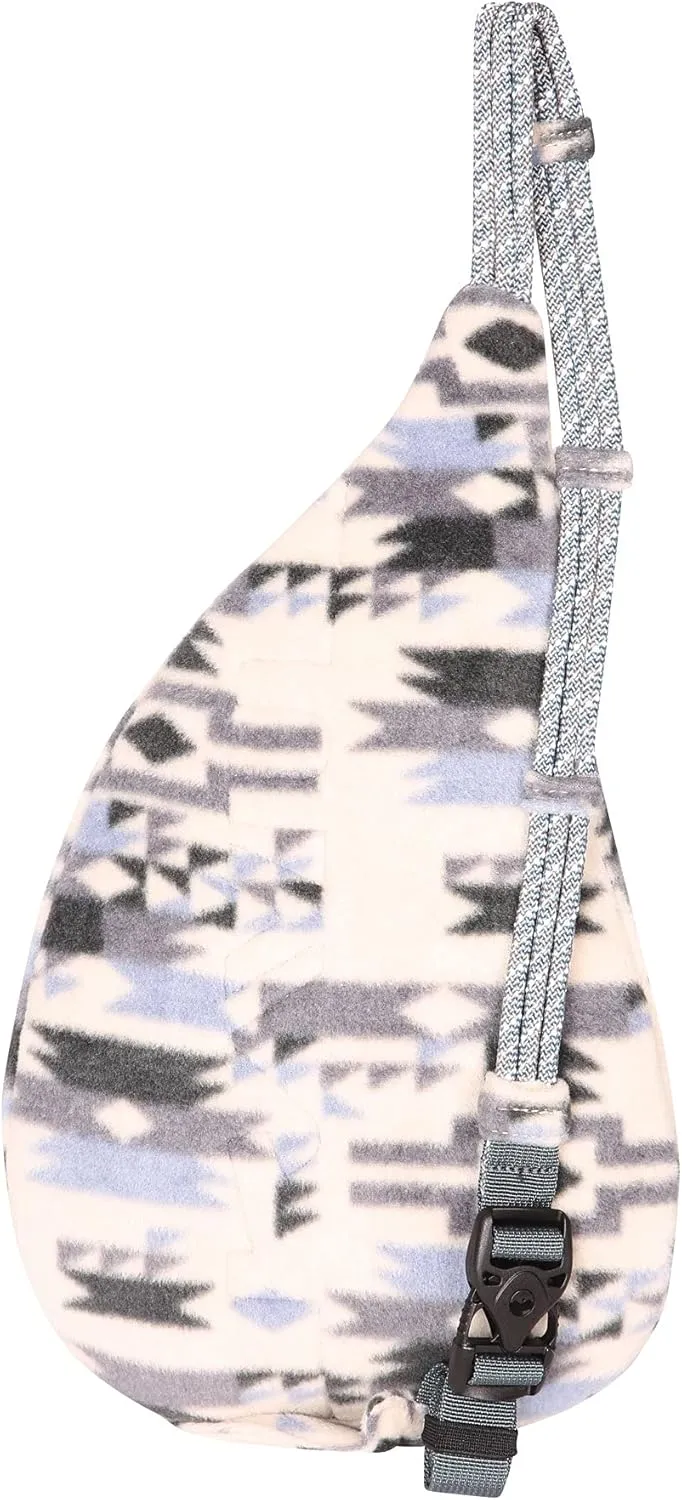 KAVU Mini Polar Rope Sling Crossbody Fleece Polyester Bag - Winter Arcade