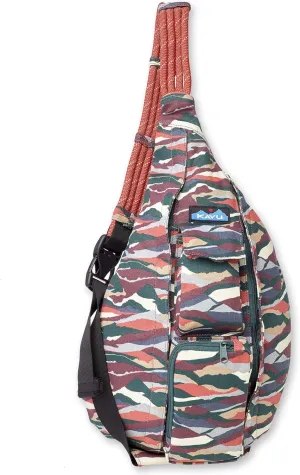 KAVU Original Rope Bag Sling Pack with Adjustable Rope Shoulder Strap