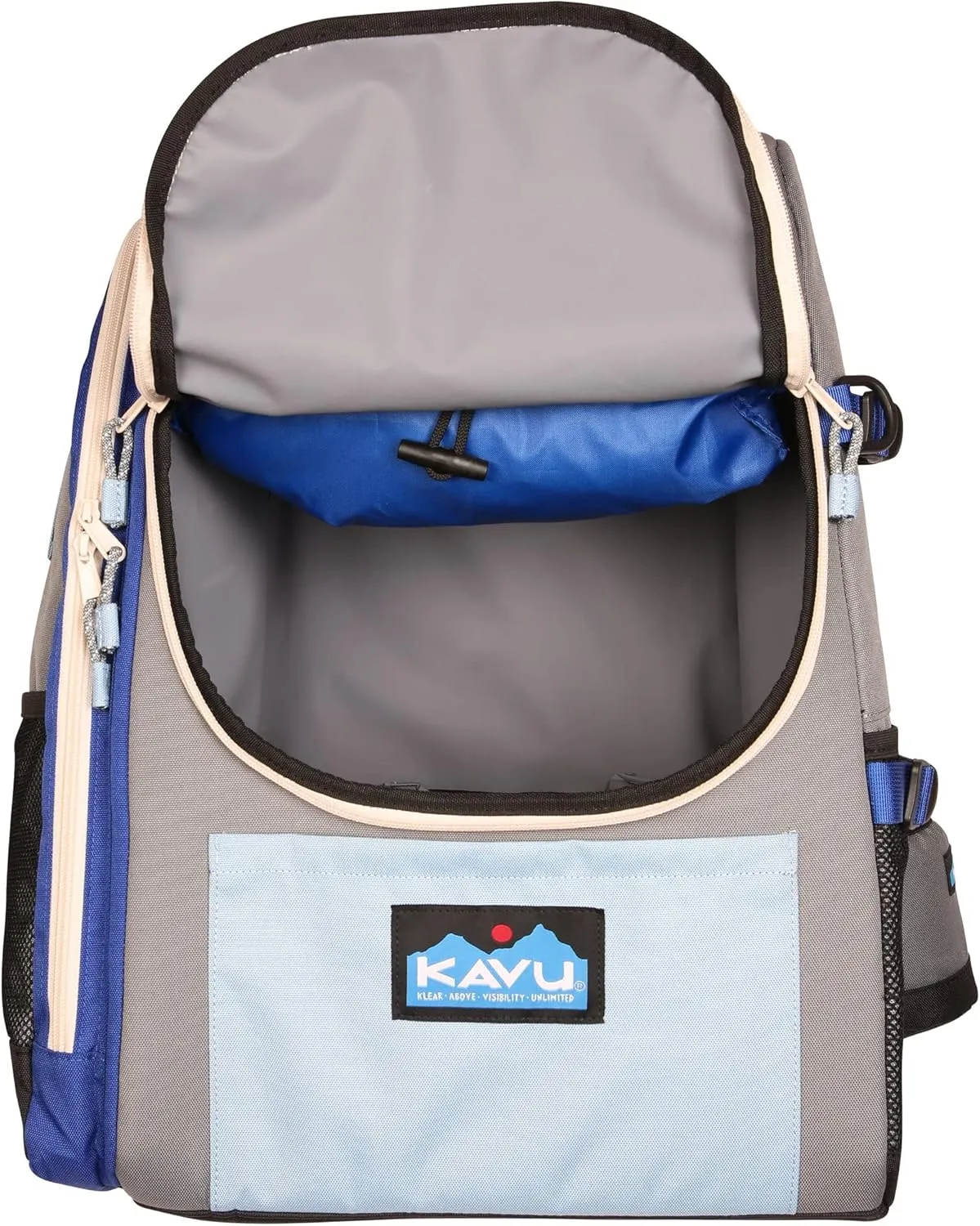 KAVU Pacific Rimshot Deluxe Disc Golf Backpack Includes Drink Cozy-Wild River