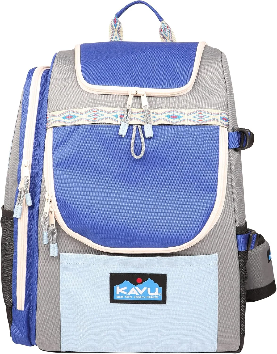 KAVU Pacific Rimshot Deluxe Disc Golf Backpack Includes Drink Cozy-Wild River