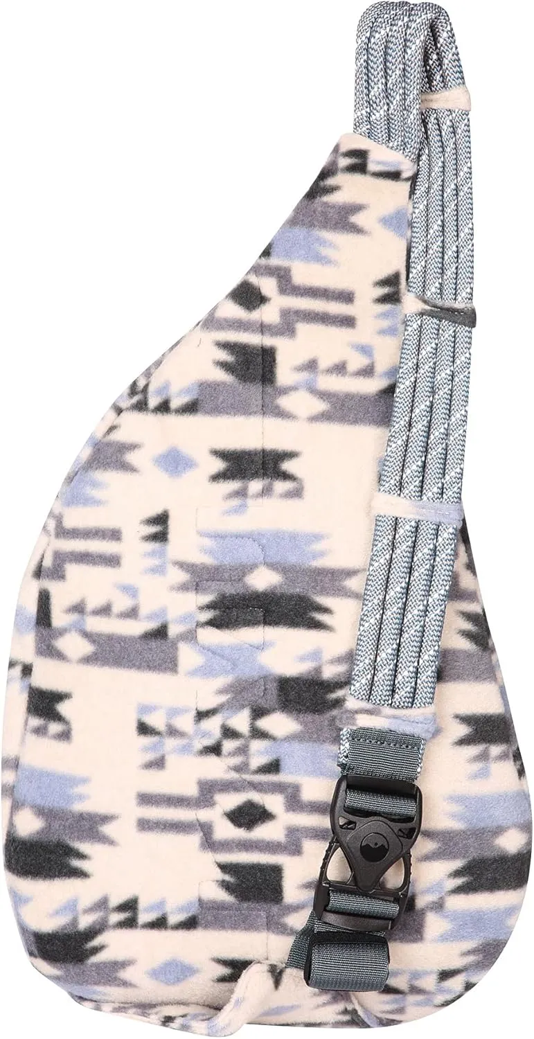 KAVU Polar Rope Sling Crossbody Fleece Polyester Bag - Winter Arcade