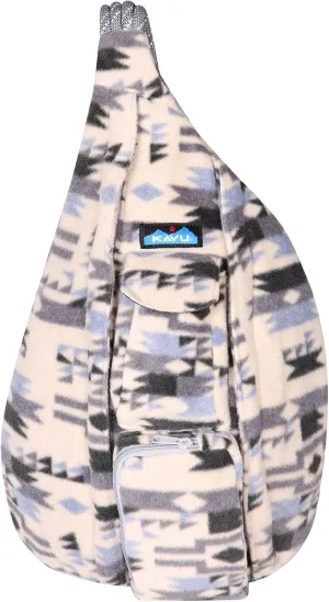 KAVU Polar Rope Sling Crossbody Fleece Polyester Bag - Winter Arcade