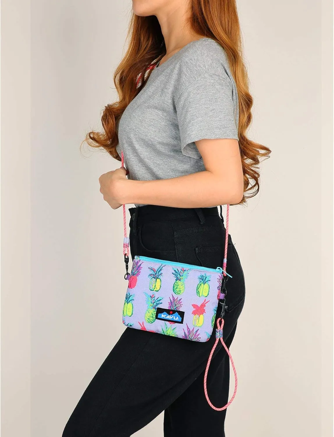 KAVU Renrose Crossbody Wallet with Rope Strap