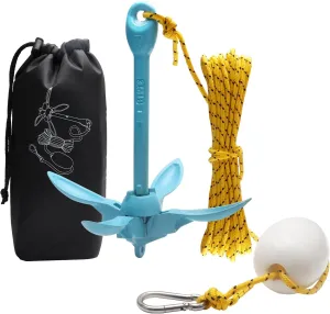 Kayak Anchor Boat Anchor for Kayaks, Canoes, SUP Paddle Boards & Jet Skis, Folding Anchor with 40ft Anchor Tow Rope and Carrying Bag