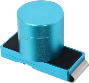 Keenso Magnetic Billiard Chalk Holder, Aluminium Alloy Portable Snooker Chalk Holder Case with Fixed Clip Billiard Accessories