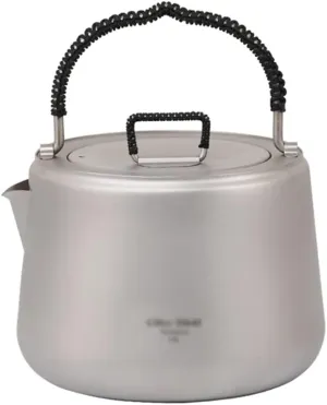 Kettle for Stove top 1.4 L Titanium Kettle with Filter Outdoor Camping Coffee Tea Pot Water Kettle with Handle Apply to Home Induction Cooker Kitchen Supplies Teapots
