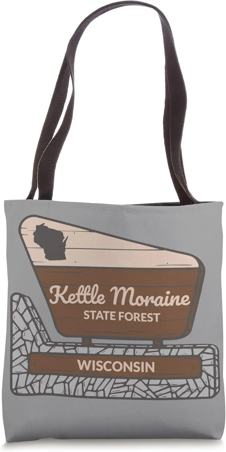 Kettle Moraine State Forest Wisconsin Welcome Sign Vacation Tote Bag