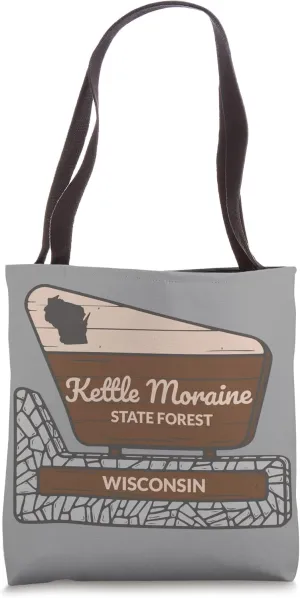 Kettle Moraine State Forest Wisconsin Welcome Sign Vacation Tote Bag