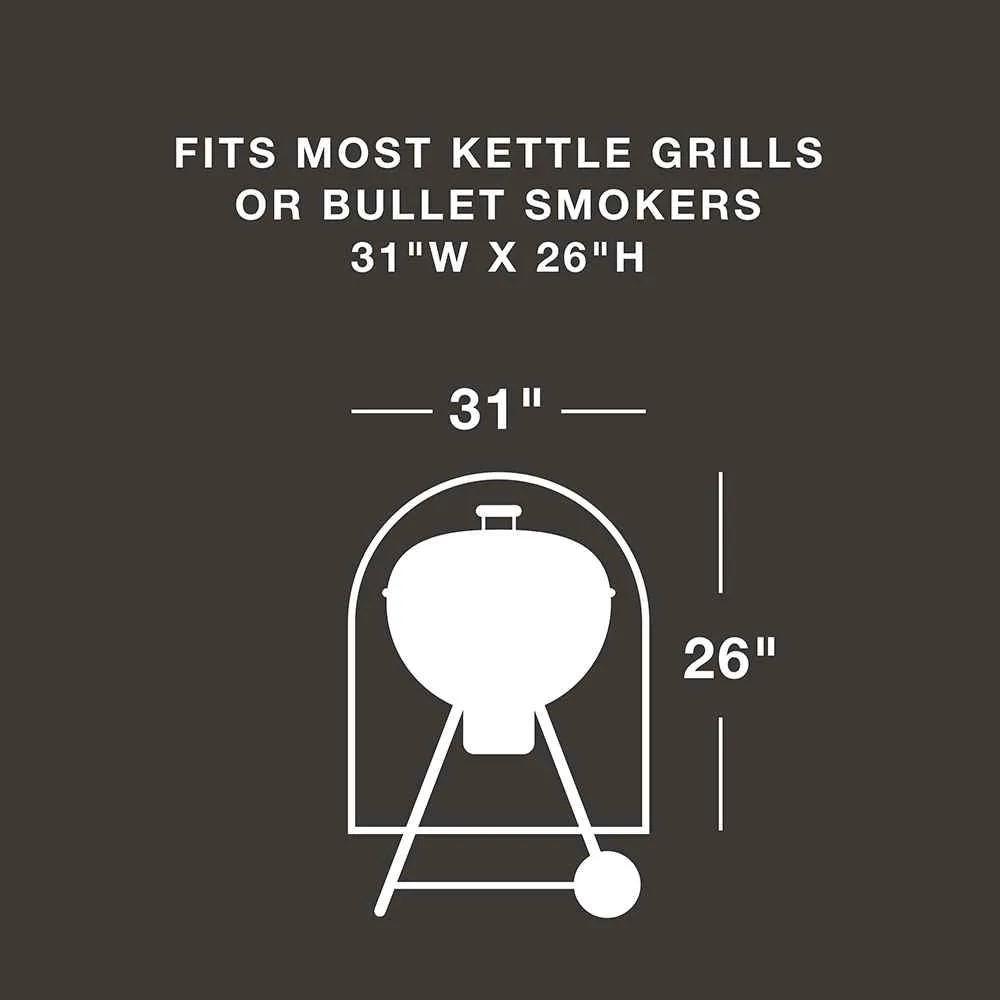 Kettle/Smoker Style 600 Denier Rip Stop Grill Cover