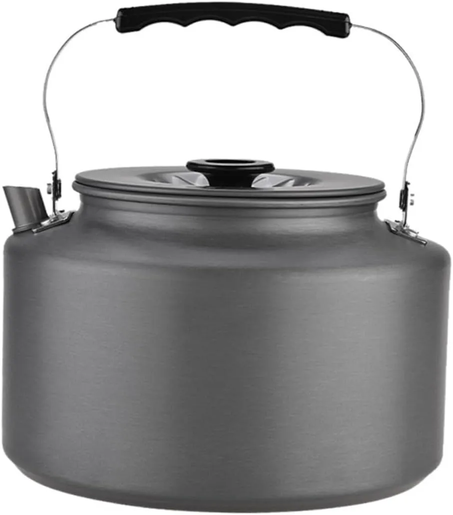 KICHOUSE 2l Camping Teapot Kettle Tea Pot Infuser Portable Water for Outdoor Coffee Pot
