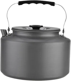 KICHOUSE 2l Camping Teapot Kettle Tea Pot Infuser Portable Water for Outdoor Coffee Pot