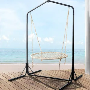 Kids Hanging Swing Chair 100cm Hammock with Heavy Duty Steel Stand