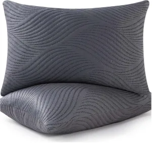 King Size Pillows Set of 2 Cooling Memory Foam Pillows for Sleeping Adjustable Medium Firm Back and Side Sleeper
