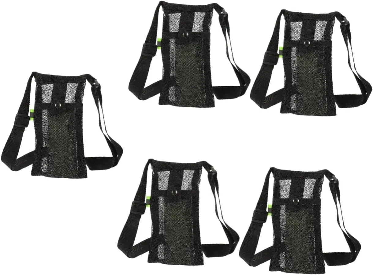 Kisangel 5pcs Water Bottle Bag Kettle Mesh Strap Portable Kettle Cover Insulated Water Bottle Pouch for Travel