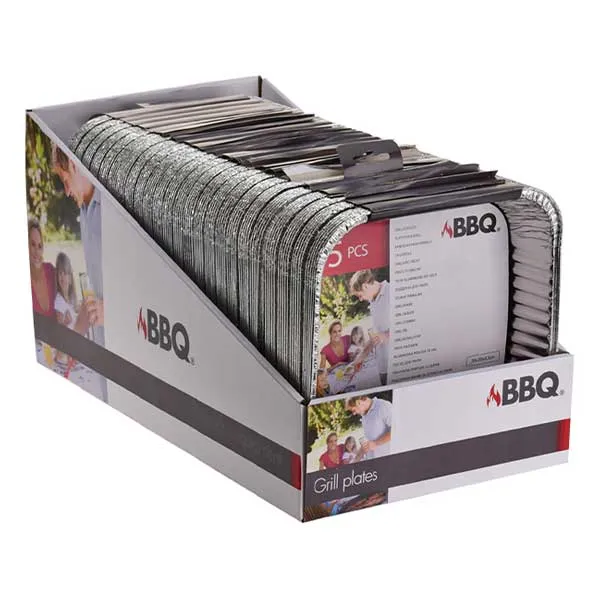 KOOPMAN DV5300140 TRAY ALU SET OF 2 ALUMINIUM<br>ឈុតថាសអាលុយមីញ៉ូម,មាន2/ឈុត