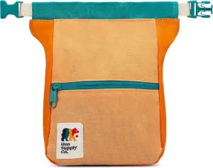 Kulshan Bouldering Bucket, Large Size Chalk Bag for Rock Climbing, Chalk Pot with Magnetic Roll Down Closure, Brush Loop, Zippered Pockets for Climbers