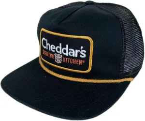 Kyle Busch #8 NASCAR 2024 Cheddar's Patched Sponsor Brushed Twill Black Rope Hat