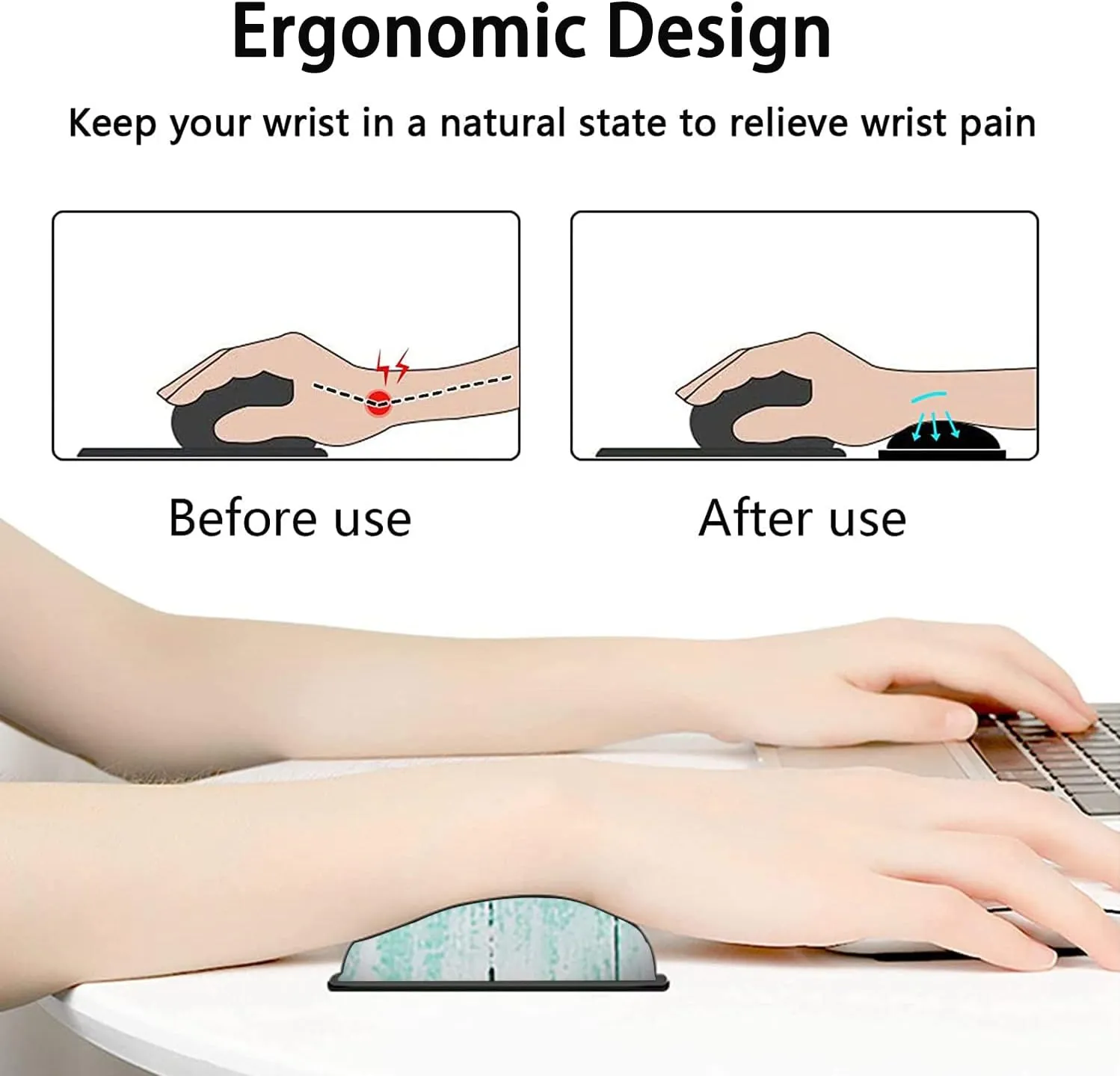 Large Mouse Pad, Extended Office Desk Pad, 31.5x11.8in, Ergonomic Memory Foam Mouse Wrist Rest Support for Home Office Computer Writing Pad Cute Psalm 46：5 Pink Hyacinth Pattern XXL Gaming Mouse Mat