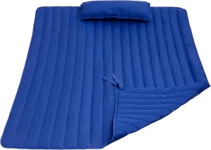 Lazy Daze 2 Person Hammock Pad with Pillow, Double Polyester Quilted 78" x 55", Blue