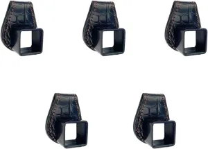 Leathers Billiard Chalk Holder Portable Fix Cue Chalk Bag with Belt Clip Billiard Pool Chalk Holder Delicate Stitching Portable Leathers Chalk Bag Cue Sports Equipment