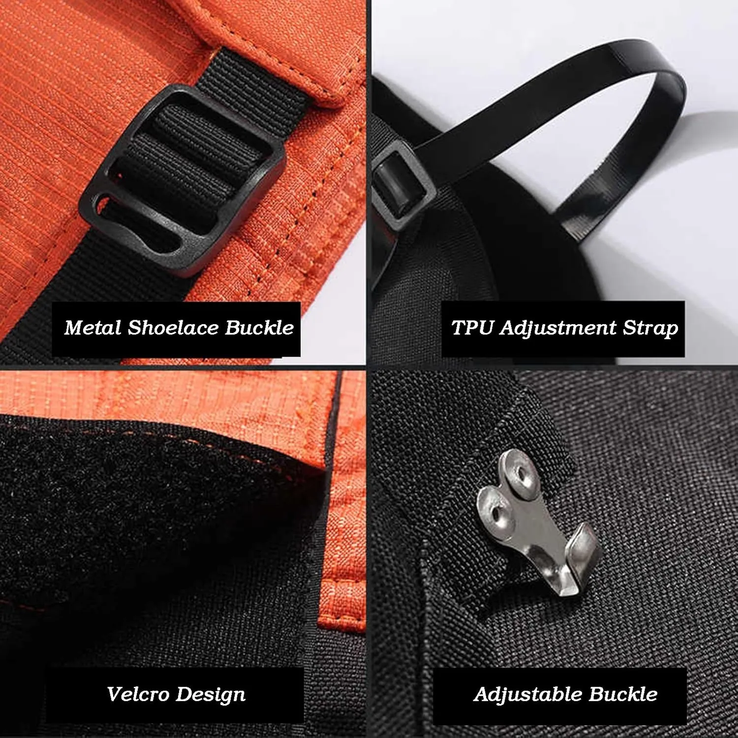 Leg Gaiters,Hiking Gaiters,Adjustable High Leg Cover,M/L/XL Snake Bite Protective Gaiters,Lower Legs Guards,for Adults and Children