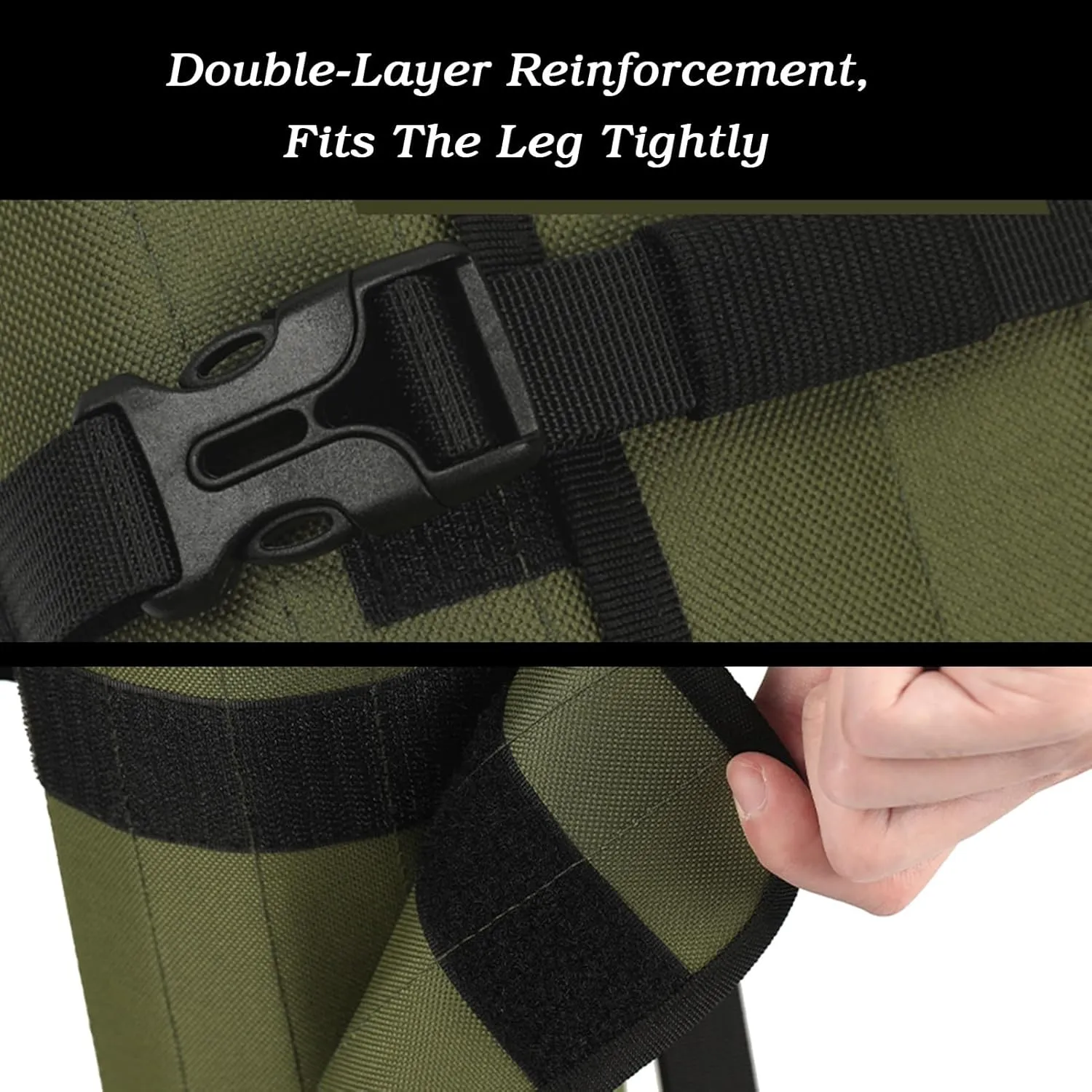 Leg Gaiters,Thickened Nylon Snake Bite Protective Gaiters,Breathable Hiking Gaiters,Adjustable Ankle Gaiters,Suitable for Adults and Children