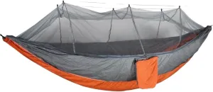 Lightweight Camping Hammock Net 210T Nylon Single Hammock Load Capacity for Outside Hiking Backpack Travel Backyard(Orange)