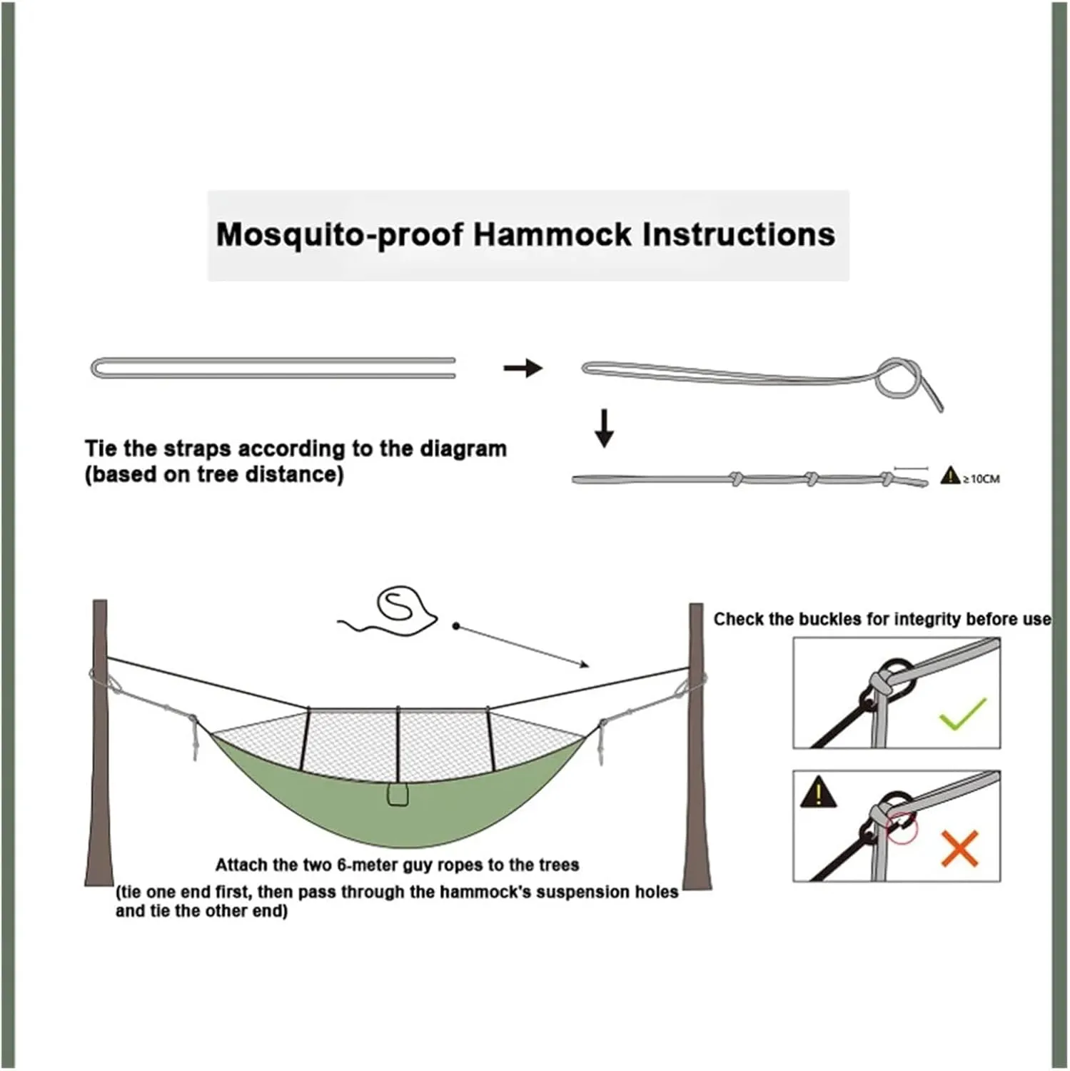 Lightweight Camping Hammock with Net Nylon Single Hammock 300kg Load Capacity for Outside Hiking Backpack Travel Backyard for Terrace, Outdoor(Grey)