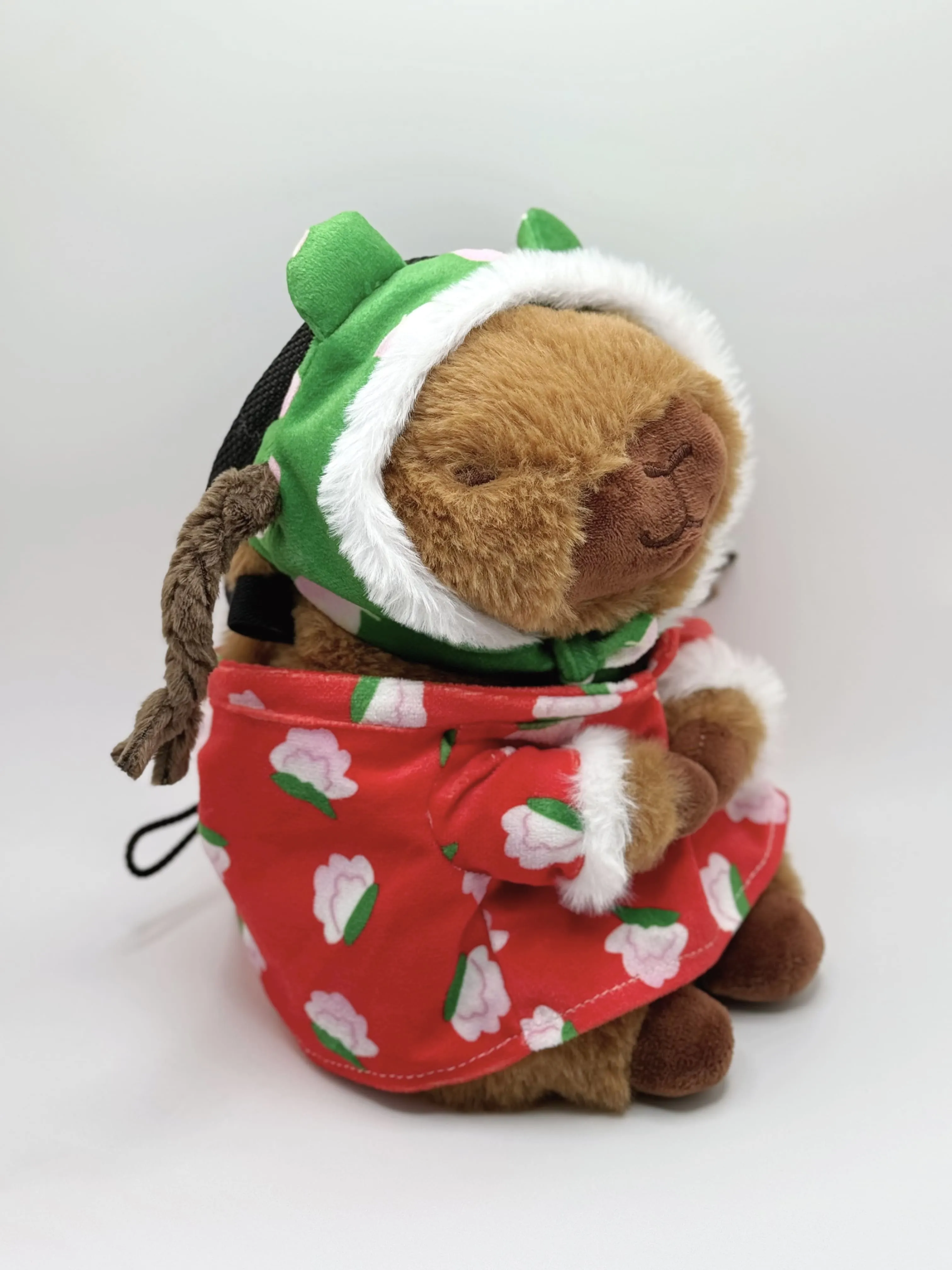 Limited Edition Capybara with Dongbei Floral Coat Chalk Bag