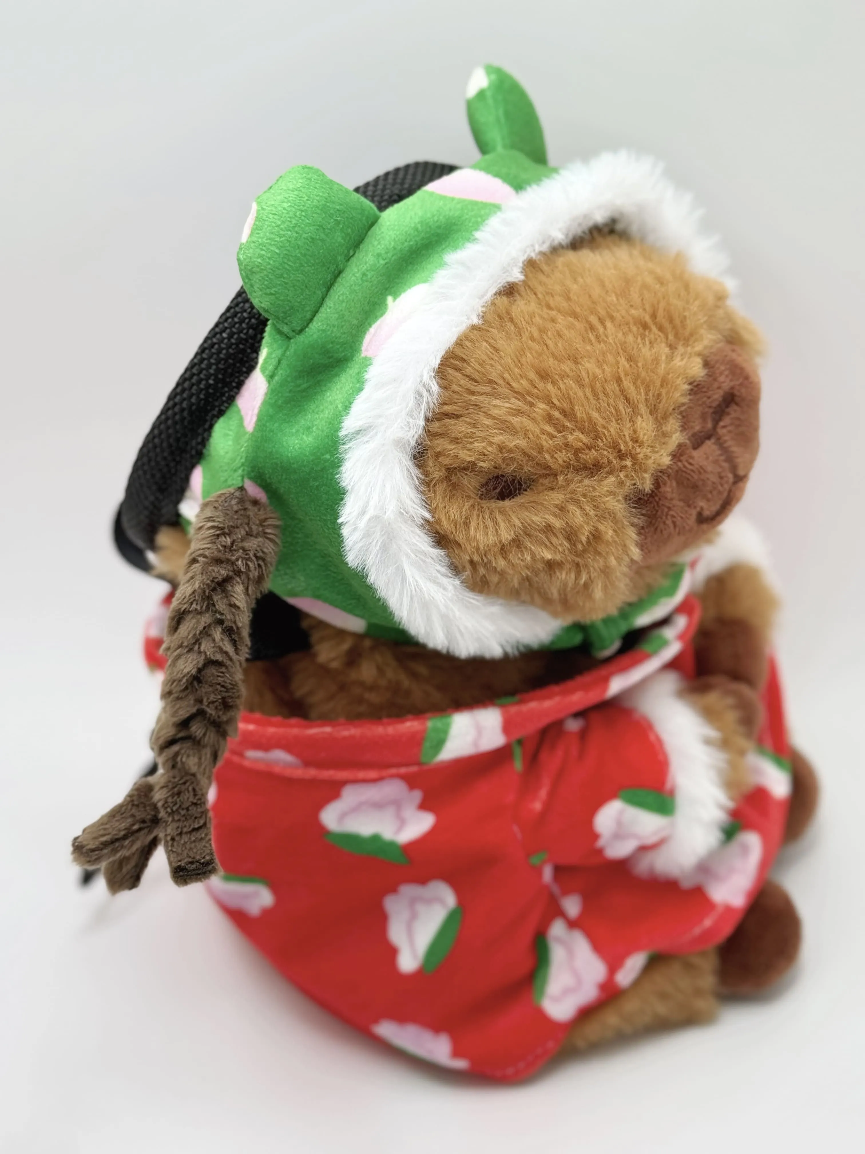 Limited Edition Capybara with Dongbei Floral Coat Chalk Bag