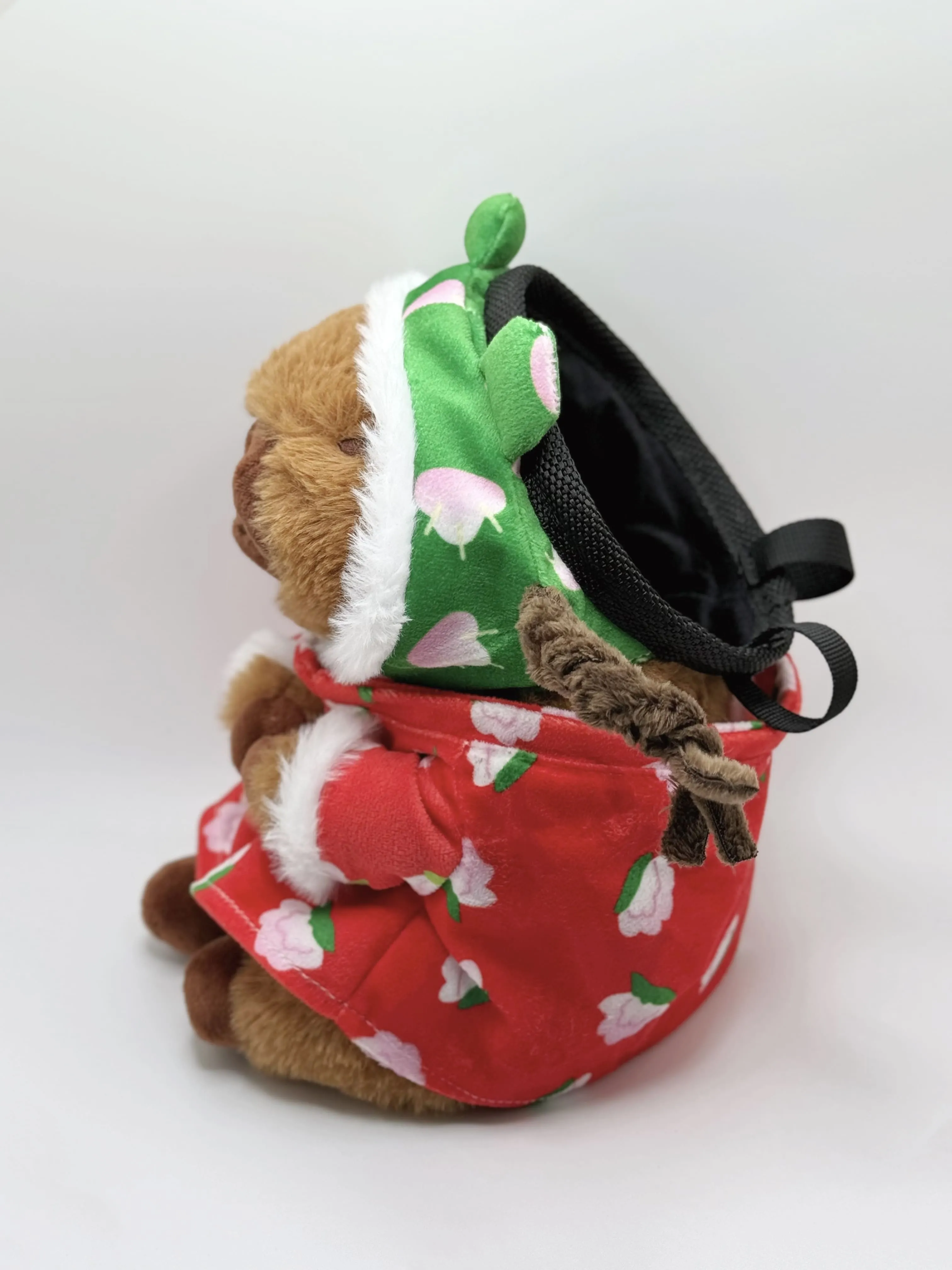 Limited Edition Capybara with Dongbei Floral Coat Chalk Bag