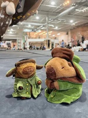 Limited Edition Capybara with Military Coat Chalk Bag/Chalk Bucket