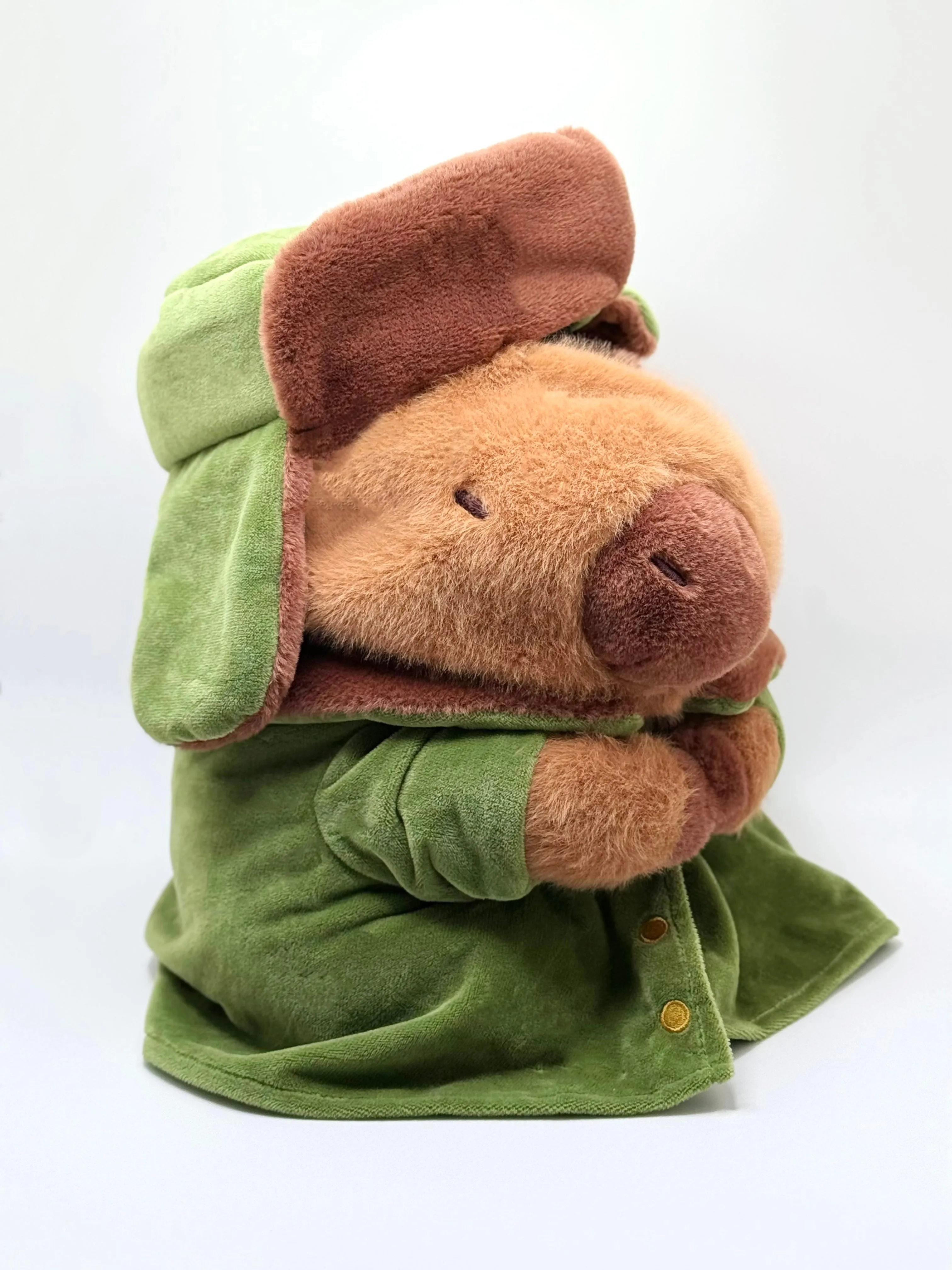 Limited Edition Capybara with Military Coat Chalk Bag/Chalk Bucket